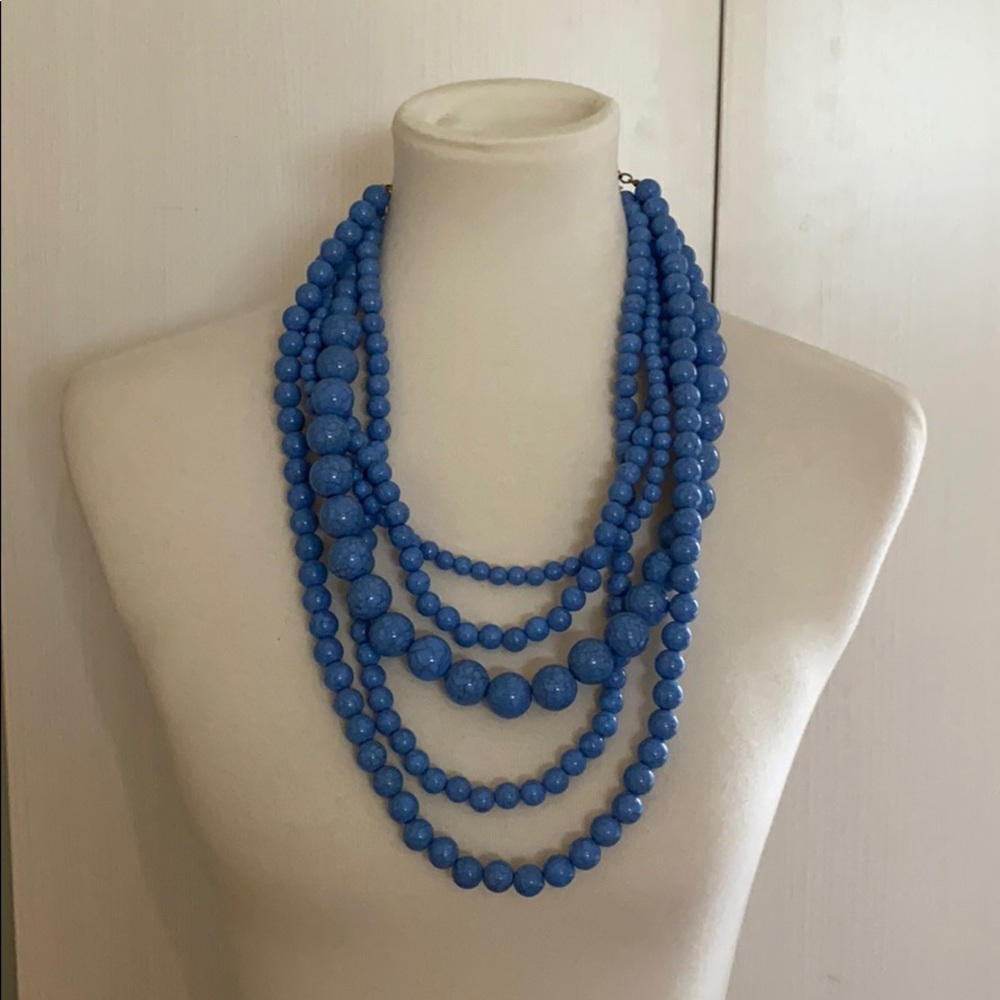 Handmade beaded statement necklace